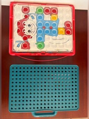 Querincelli Mosaic Pegboard Set Toy & Machinist Tool Box Toy